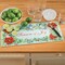 Collections Etc Season of Joy Poinsettia Birds Glass Cutting Board